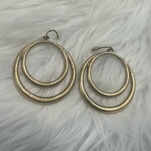 Brass gold earrings
